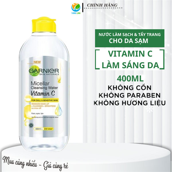 Nước Tẩy Trang Garnier Cho Da Khô 400ml Vàng
