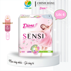 Băng Vệ Sinh Diana Sensi Mỏng Không Cánh 8 Miếng