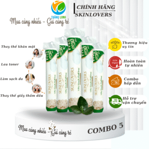 Bông tẩy trang Skinlover 150 Miếng Cao Cấp