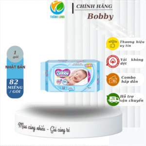 Khăn ướt trẻ em Bobby không hương 32 miếng