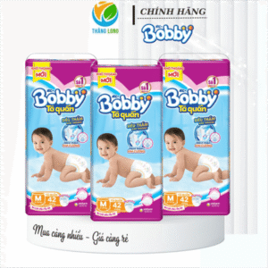 Tã/Bỉm Quần Bobby ST M42 Miếng