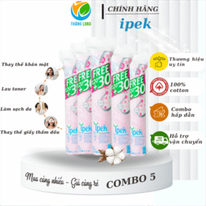 Bông tẩy trang IPEK siêu mềm mịn 150 miếng