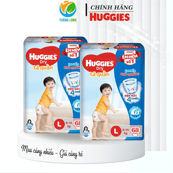 TÃ QUẦN HUGGIES L68 Miếng