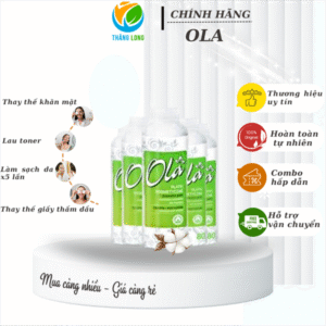 Bông Tẩy Trang Ban Lan Ola 80 Miếng Xanh