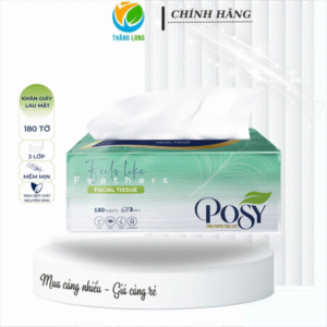 Khăn giấy lau mặt Posy 180 tờ 3 lớp