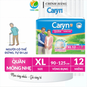 Tã/Bỉm Quần Caryn Mỏng nhẹ XL12 Miếng