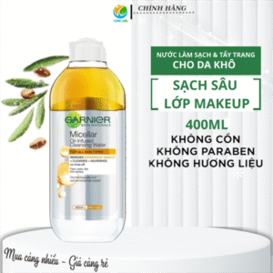 Nước Tẩy Trang Garnier Làm Sạch Sâu Lớp Trang Điểm 400ml