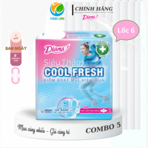 Băng Vệ Sinh Diana Siêu Thấm Mỏng Cánh Cool 8 Miếng