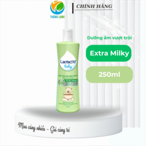 Tắm gội bé LACTACYD EtraMilky 250ml*24 (XL)
