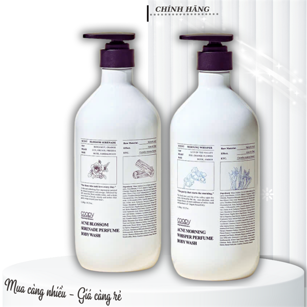 Sữa Tắm Coopy Acne Perfume Body Wash 1000g Blossom Serenade Giảm Mụn Lưng