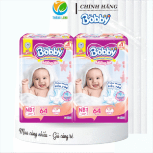 Miếng lót sơ sinh Bobby NB1 64(4 TQMMB NBS)2306*8 gói