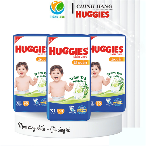 TÃ QUẦN HUGGIES XL60 Miếng