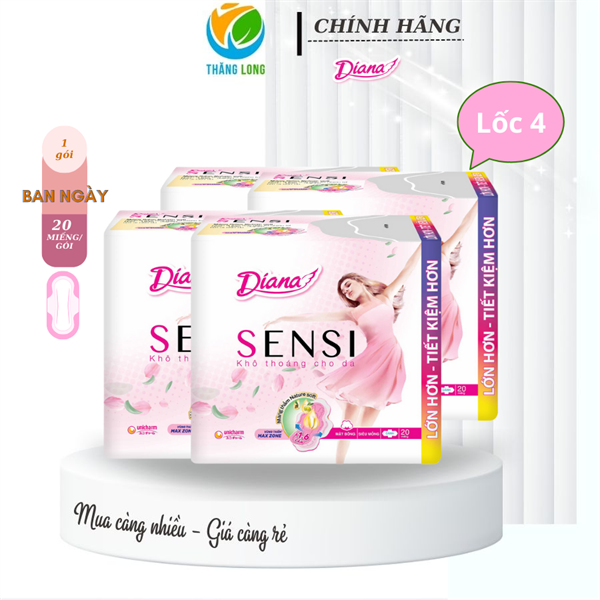Băng Vệ Sinh Diana Sensi SM Cánh 20 Miếng