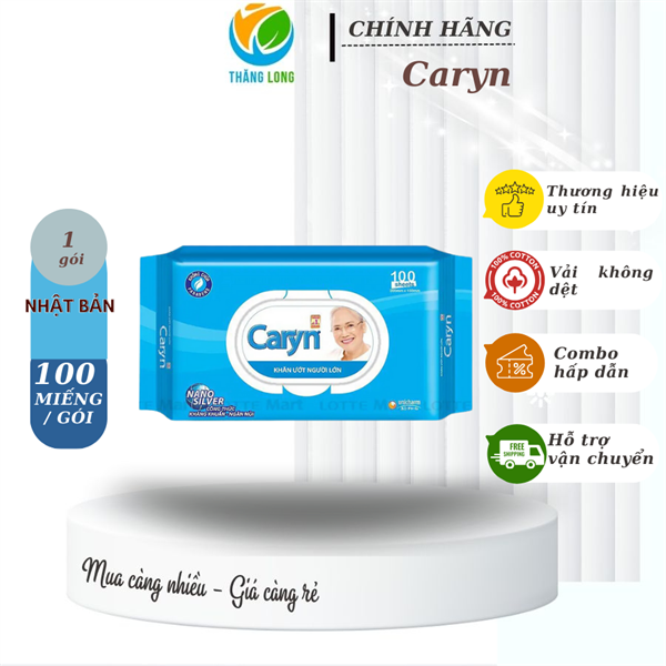 Khăn Ướt Caryn 100 miếng