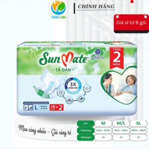 Tã người lớn Sunmate size L18 + 2 miếng