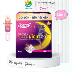 Băng Vệ Sinh Diana Super Night 29cm 12 Miếng