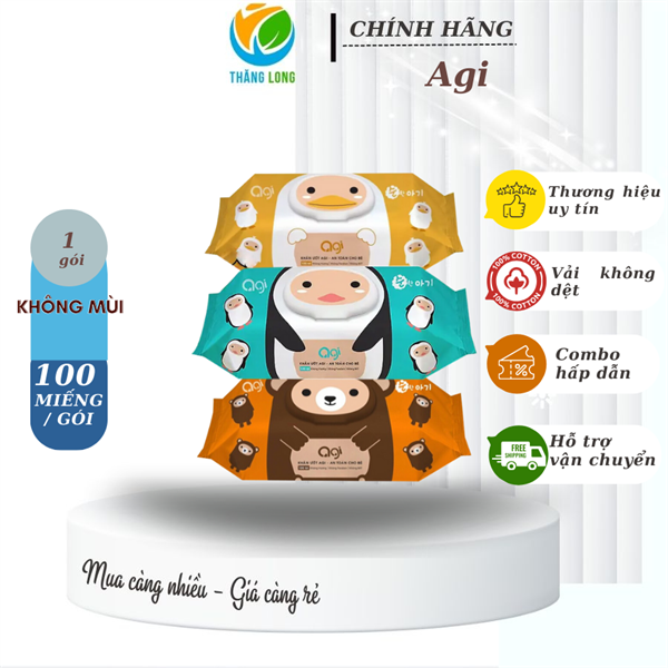 Khăn Ướt Agi 100 miếng