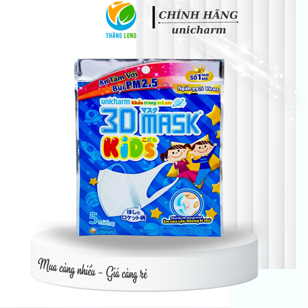 Khẩu Trang 3DMask ngăn khói bụi cho trẻ em