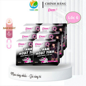Băng Vệ Sinh Diana Sensi Than Hoạt Tính smc 8 Miếng