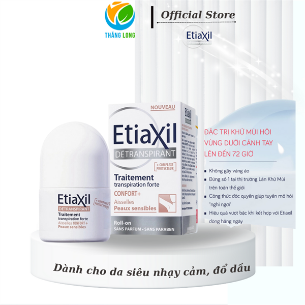 Lăn khử mùi Etiaxil nhãn nâu da siêu nhạy cảm