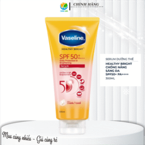 Serum Dưỡng Thể Vaseline Chống Nắng Body Sáng Da 50+ PA++++ 300ml