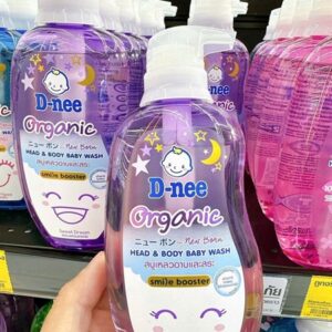 Sữa Tắm Gội trẻ em Dnee Organic Thái màu tím 380ml