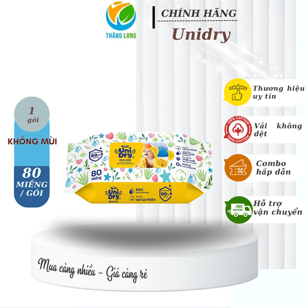 Khăn ướt Unidry BABY WTP 80PCS