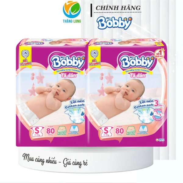 Tã/Bỉm Dán Bobby SKT S80 2308