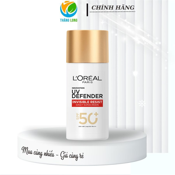 Kem Chống nắng L'Oréal Paris x20 thoáng da mỏng nhẹ 50ml màu đỏ