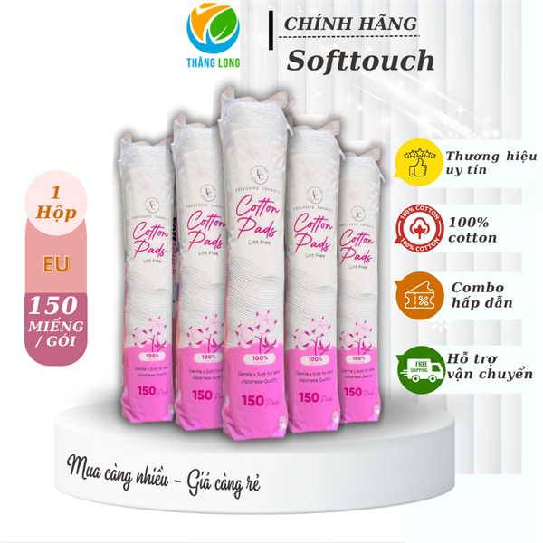 Bông Tẩy trang Exclusive Cosmetic 150 Miếng