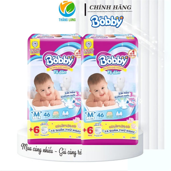 Tã/Bỉm Dán Bobby SKT M46 2306
