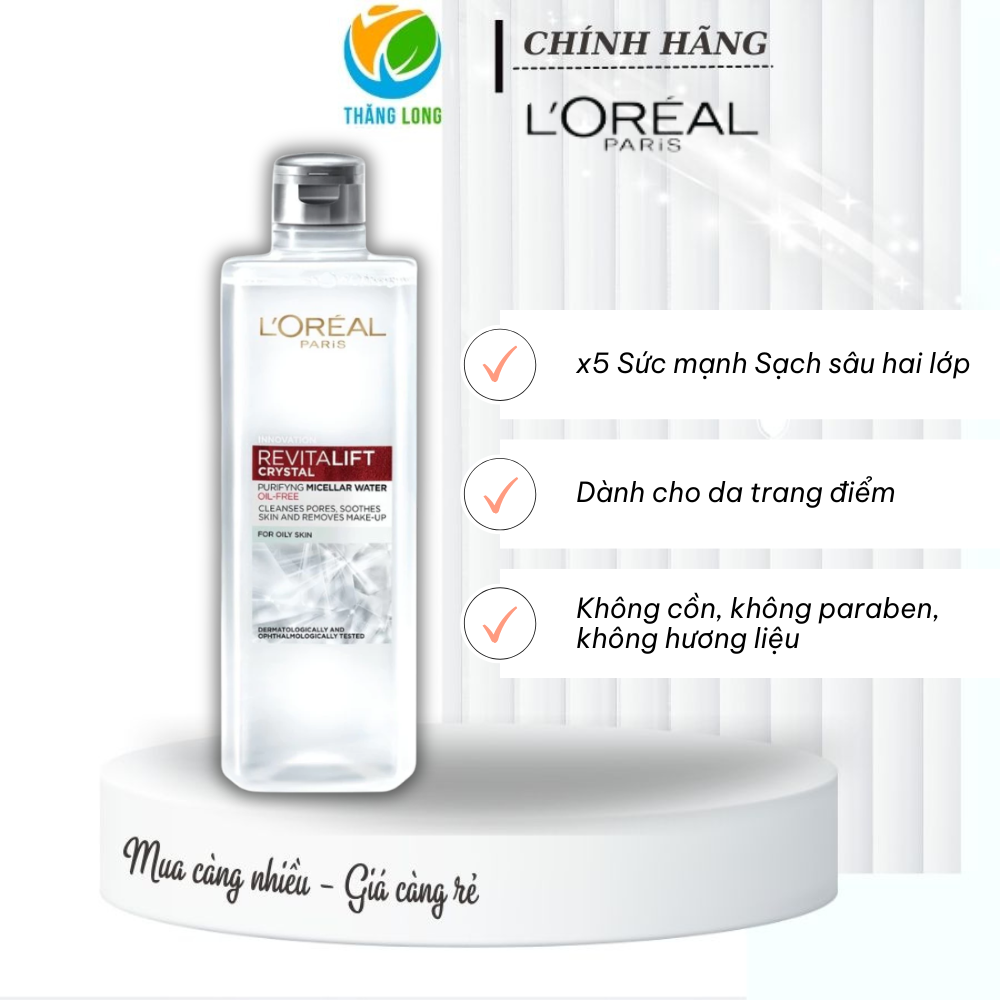 Nước tẩy trang Loral Bạc