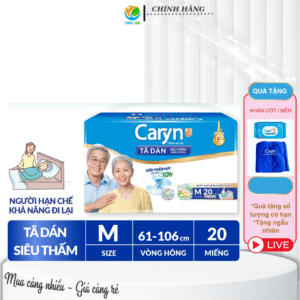 Tã dán người lớn Caryn size M20 Miếng (tặng)