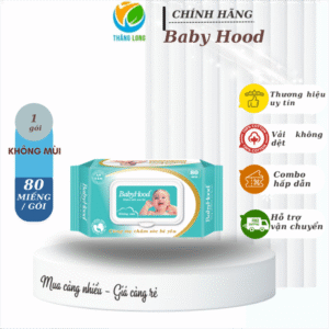 Khăn Ướt Em Bé BabyHood 80 Miếng