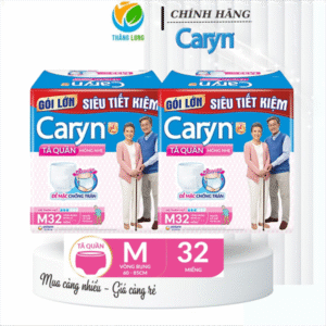 Tã/Bỉm Quần Caryn Mỏng nhẹ M32 Miếng