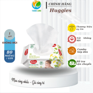 KHĂN ƯỚT HUGGIES 80 miếng