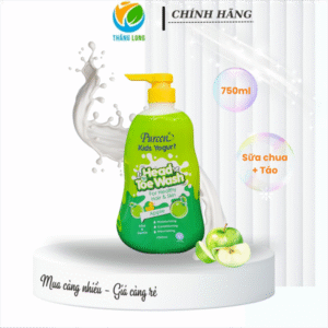 Tắm gội cho bé Purren tinh chất sữa chua & Táo 750 ml