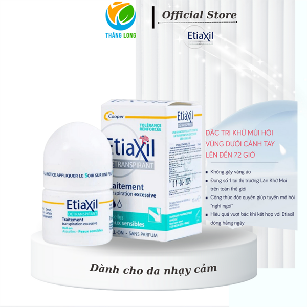 Lăn khử mùi Etiaxil nhãn Xanh da nhạy cảm