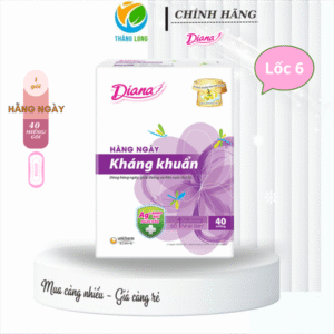 Băng Vệ Sinh Hằng Ngày Diana Daily Sensi Kháng Khuẩn 40 Miếng