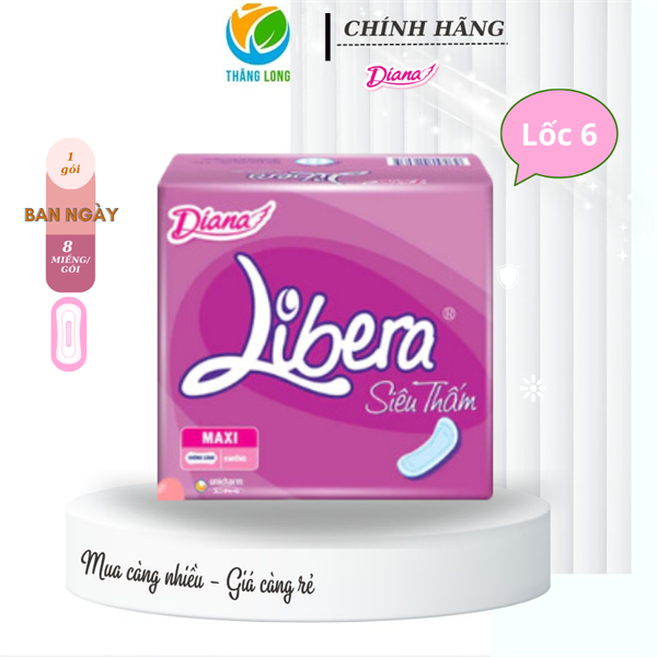 Băng vệ sinh Diana Libera ST Không Cánh 8 miếng