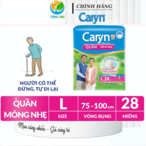 Tã/Bỉm Quần Caryn Mỏng nhẹ L14 Miếng