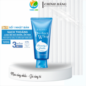 Sữa rửa mặt Senka Perfect Whip xanh dương 120g
