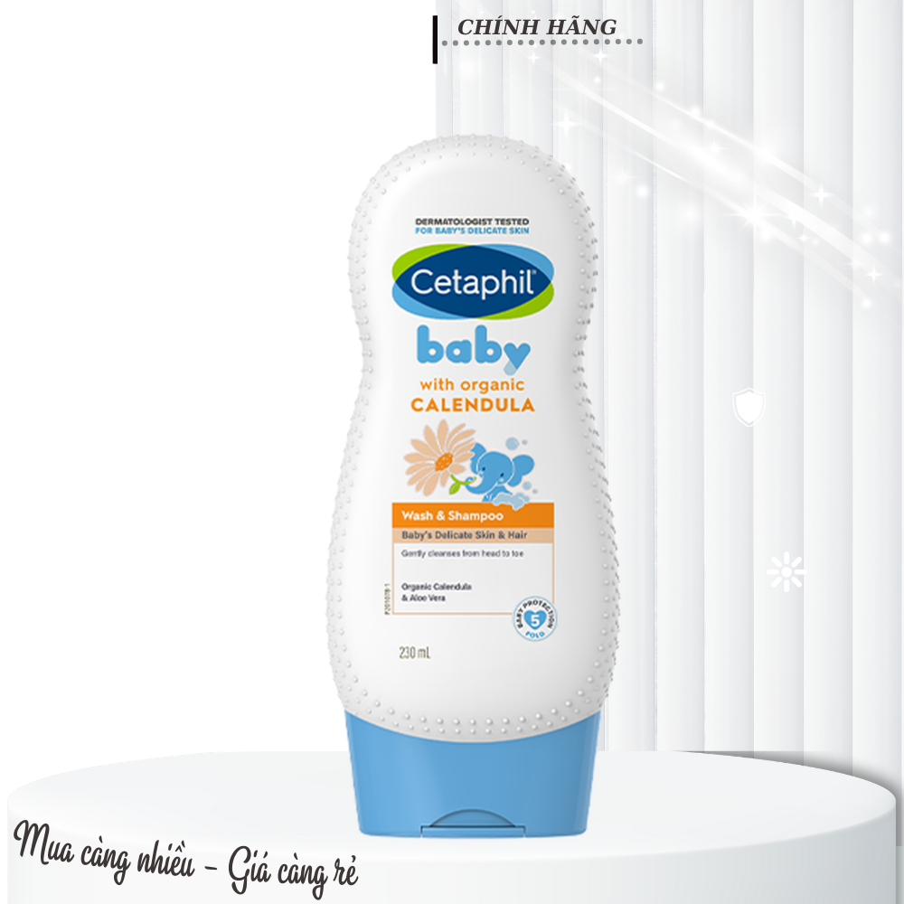 Sữa tắm gội hoa cúc Cetaphil Calendula 230ml
