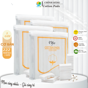 Bông tẩy trang Mèo cotton pads 222 miếng giá rẻ