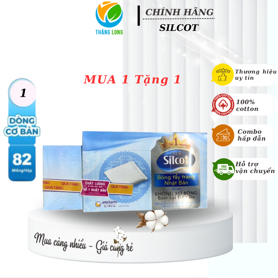 Bông Tẩy Trang Silcot 82 Miếng