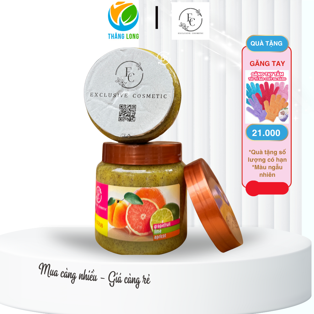 Tẩy Tế Bào Chết Body Exclusive Cosmetic Grapefruit Lime Apricot 500g
