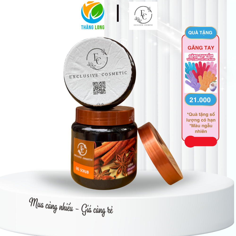Tẩy Tế Bào Da Quế Hồi Gel Scrub Coffee Cinnamon Cloves 500g