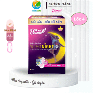 Băng Vệ Sinh Diana Super Night 35cm 12 Miếng