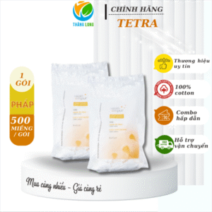 Bông tẩy trang Tetra Medical Pháp 500M