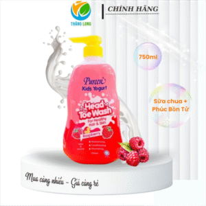 Tắm gội cho bé Purren hương sữa chua và Phúc Bồn Tử 750 ml